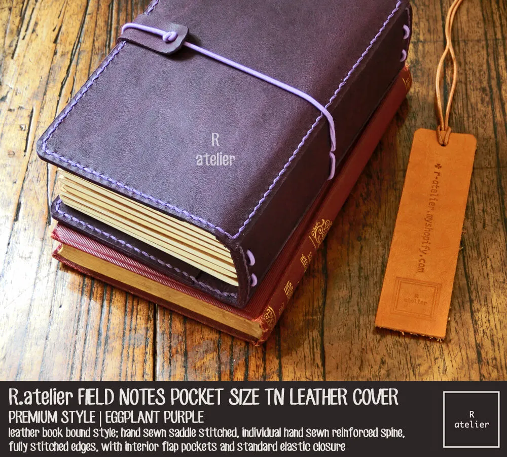 R.atelier Pocket TN Leather Folio | Eggplant Purple