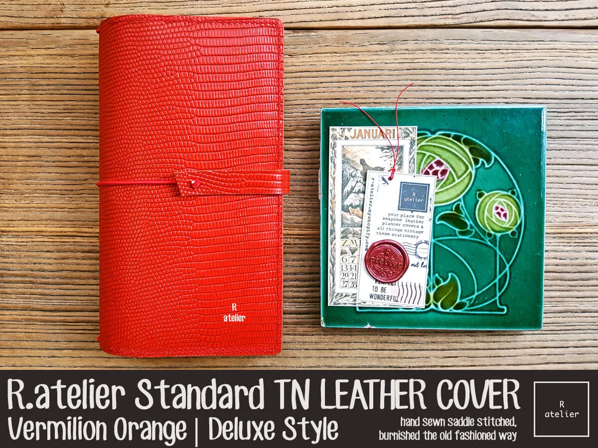 R.atelier Standard TN Folio | Vermilion Orange