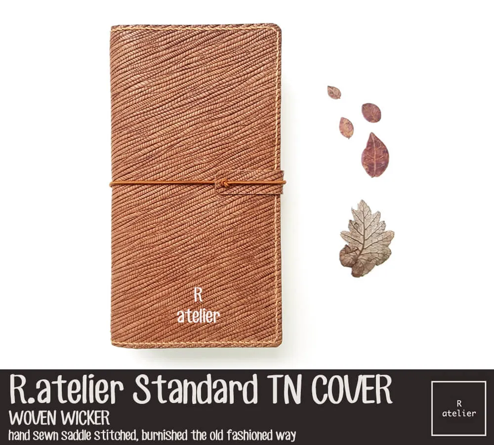 R.atelier Standard TN Leather Folio | Woven Wicker