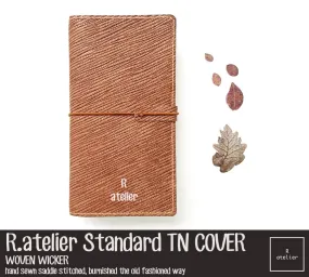 R.atelier Standard TN Leather Folio | Woven Wicker