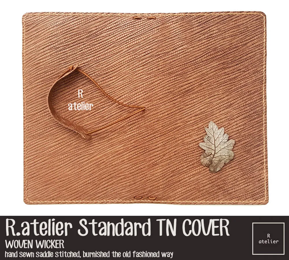 R.atelier Standard TN Leather Folio | Woven Wicker