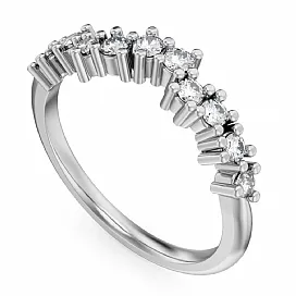Scattered Diamond Wedding Band