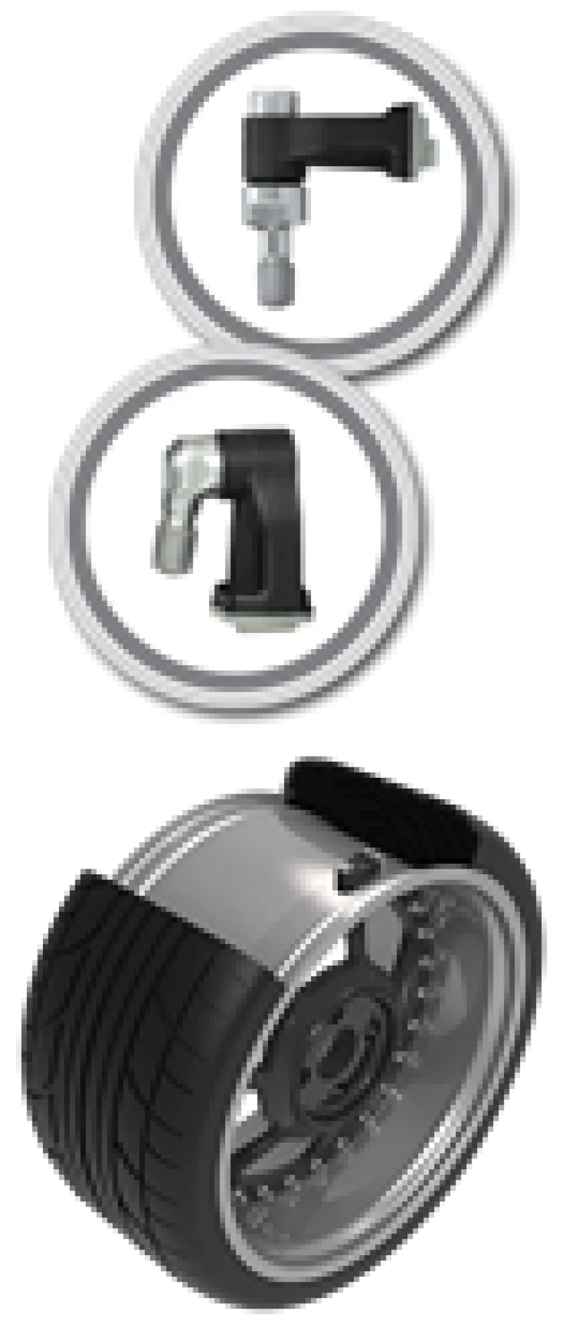 Schrader TPMS Sensor - Clamp-In Programmable 90 Degree EZ-Sensor ( valve stem not included )