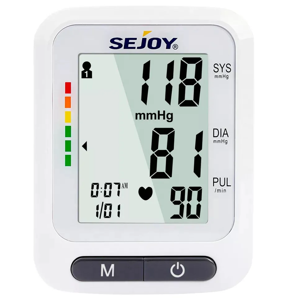 SEJOY Wrist Blood Pressure Monitor Automatic Digital Cuff Heart Rate BP Machine