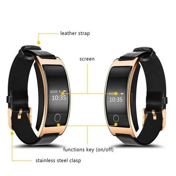 Smart Blood Pressure Smartwatch and Heart Rate Monitor