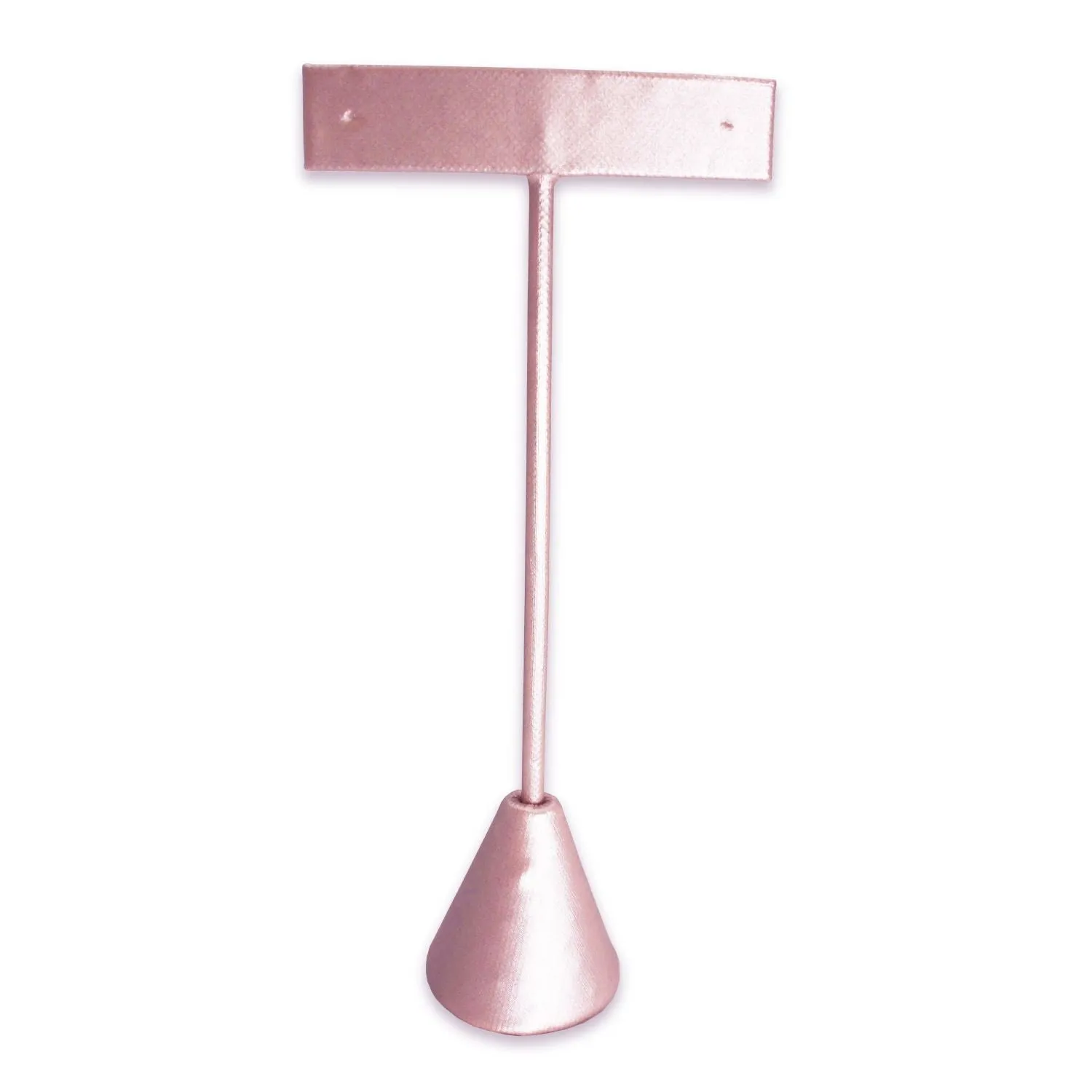 Steel Pink Leatherette Single Piece Earring T-Shape Display