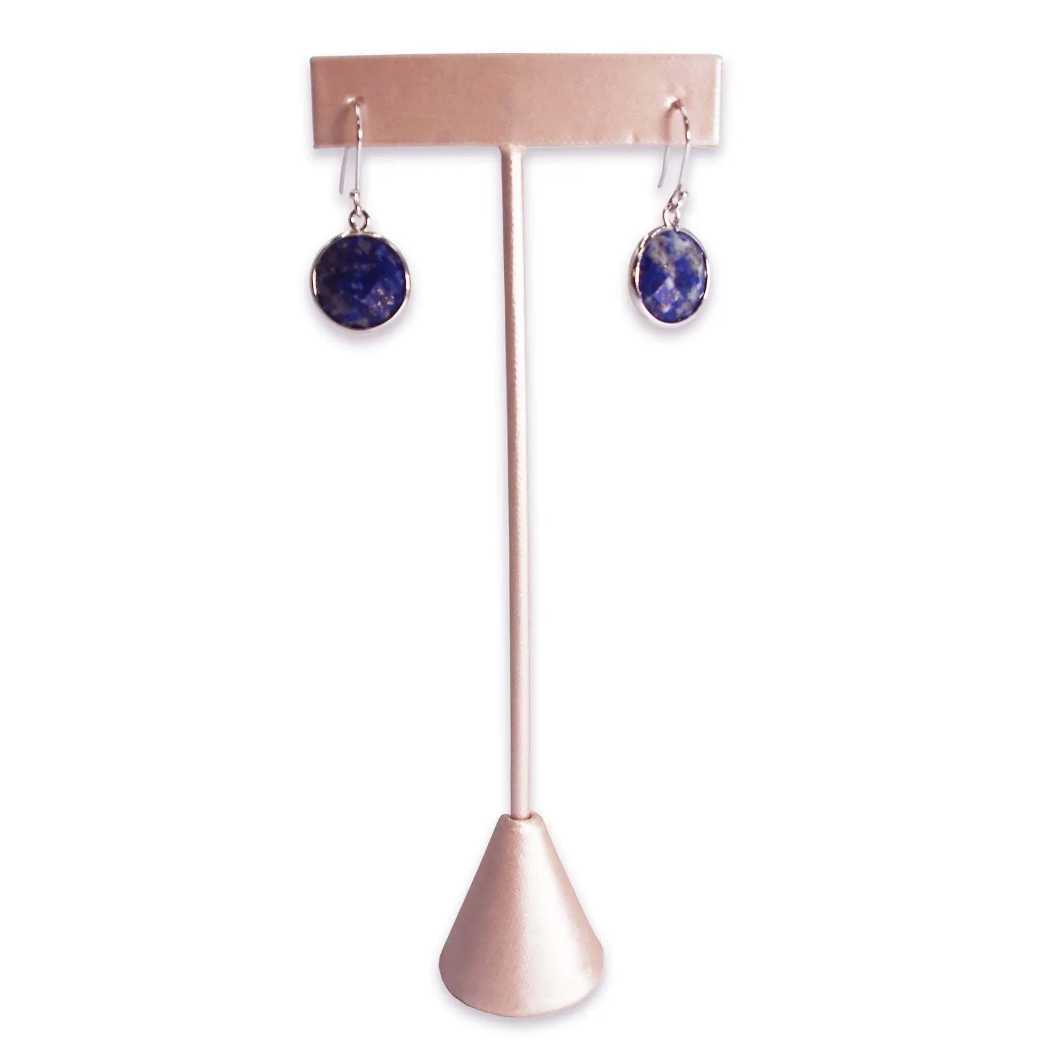 Steel Pink Leatherette Single Piece Earring T-Shape Display