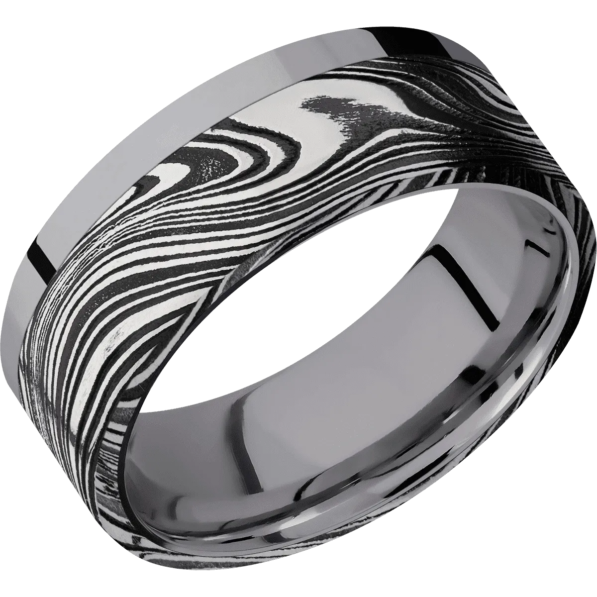 Tantalum with Polish Finish and Marble Inlay