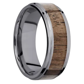 Tantalum with Polish , Polish Finish and Walnut Inlay