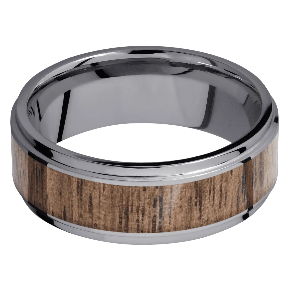 Tantalum with Polish , Polish Finish and Walnut Inlay