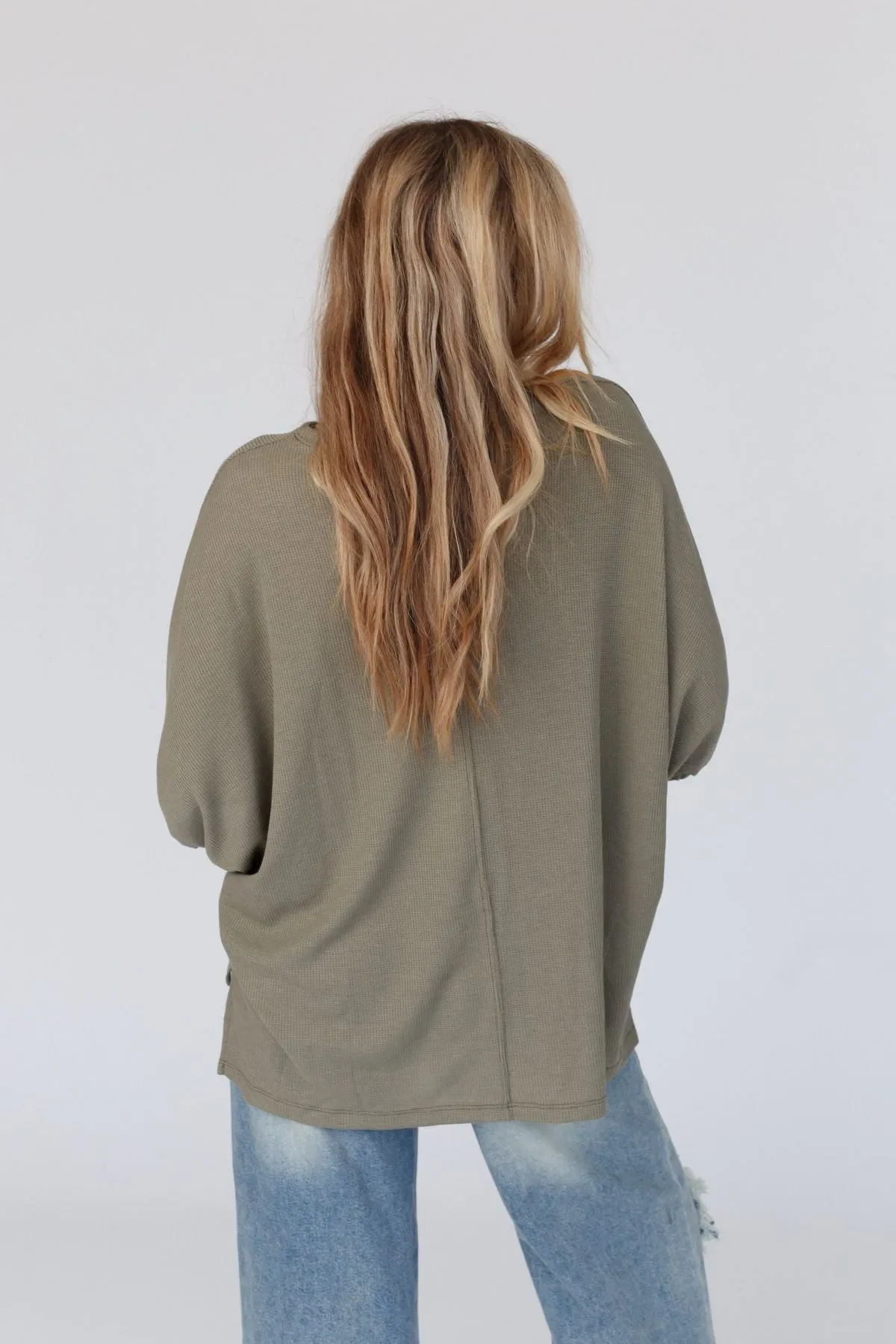 The Nest Little Lark Puff Sleeve Tee - Olive
