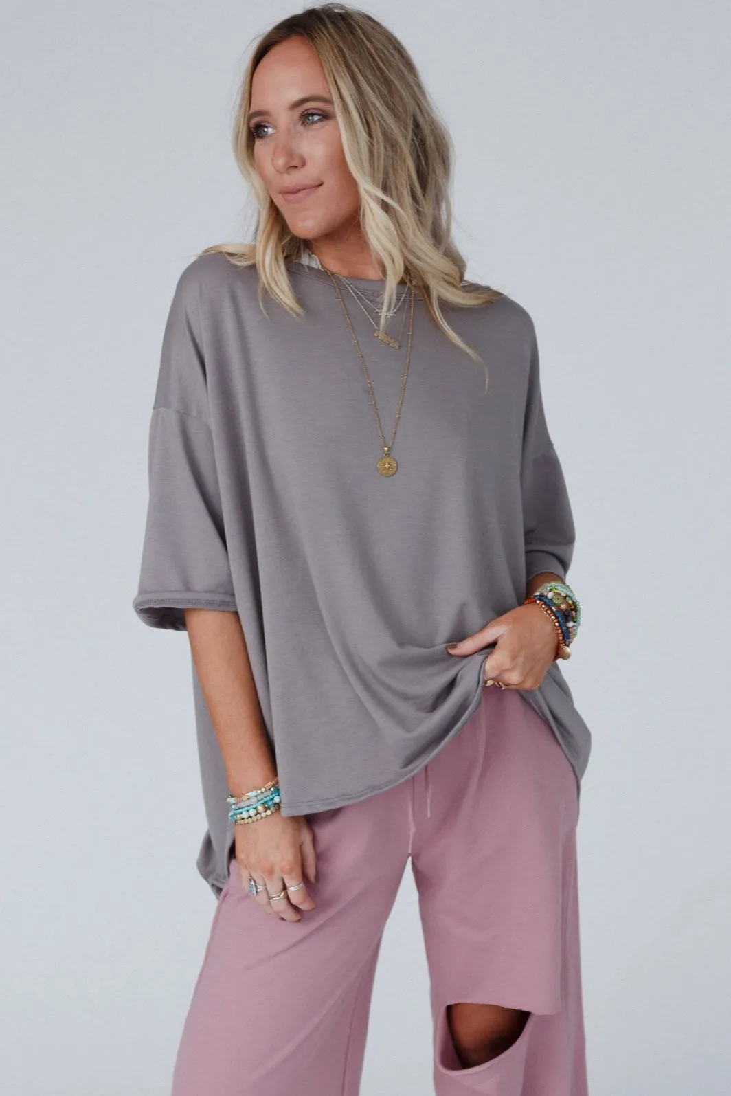 The Nest Must Have High Low Tee - Coco