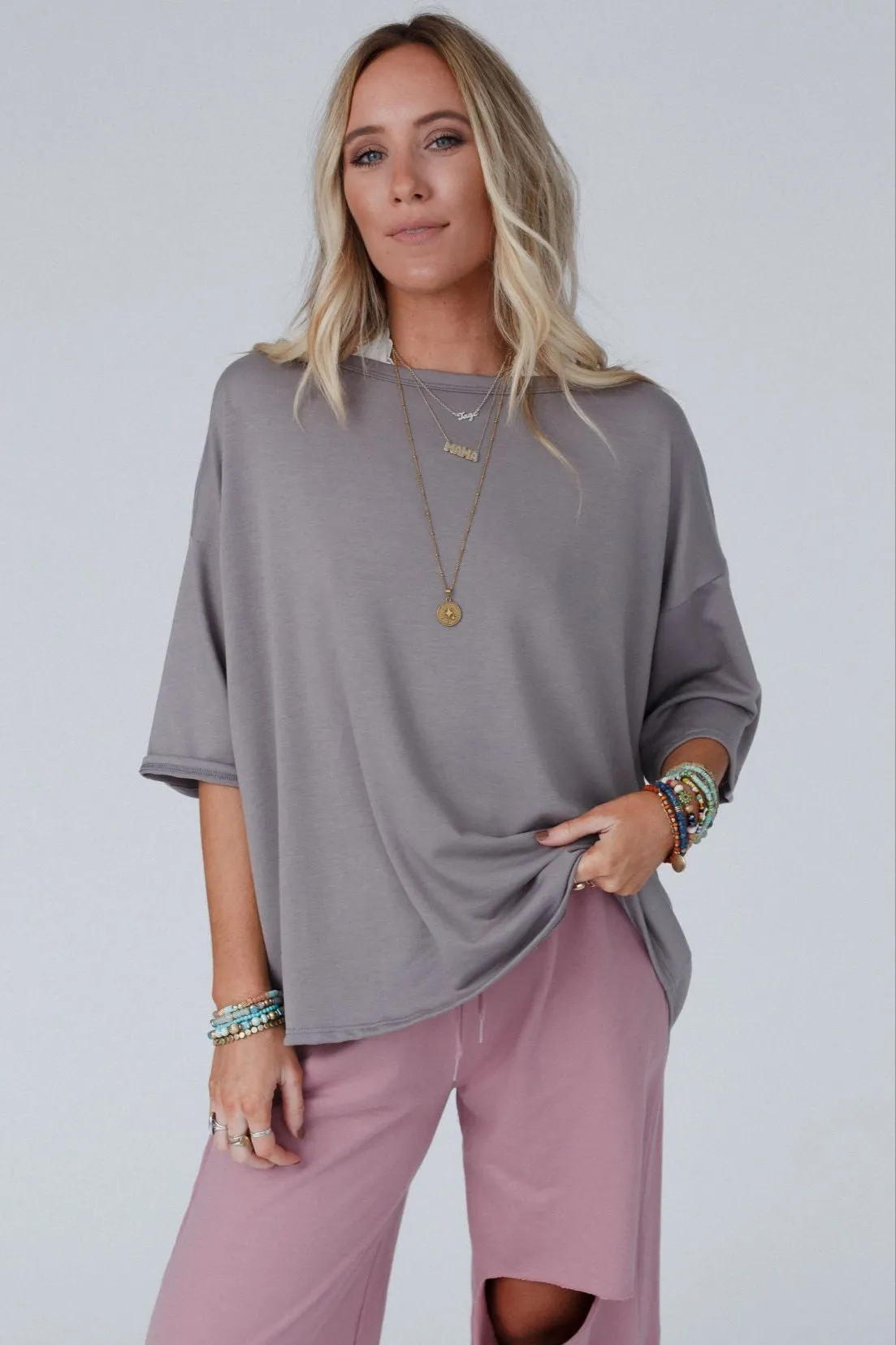 The Nest Must Have High Low Tee - Coco