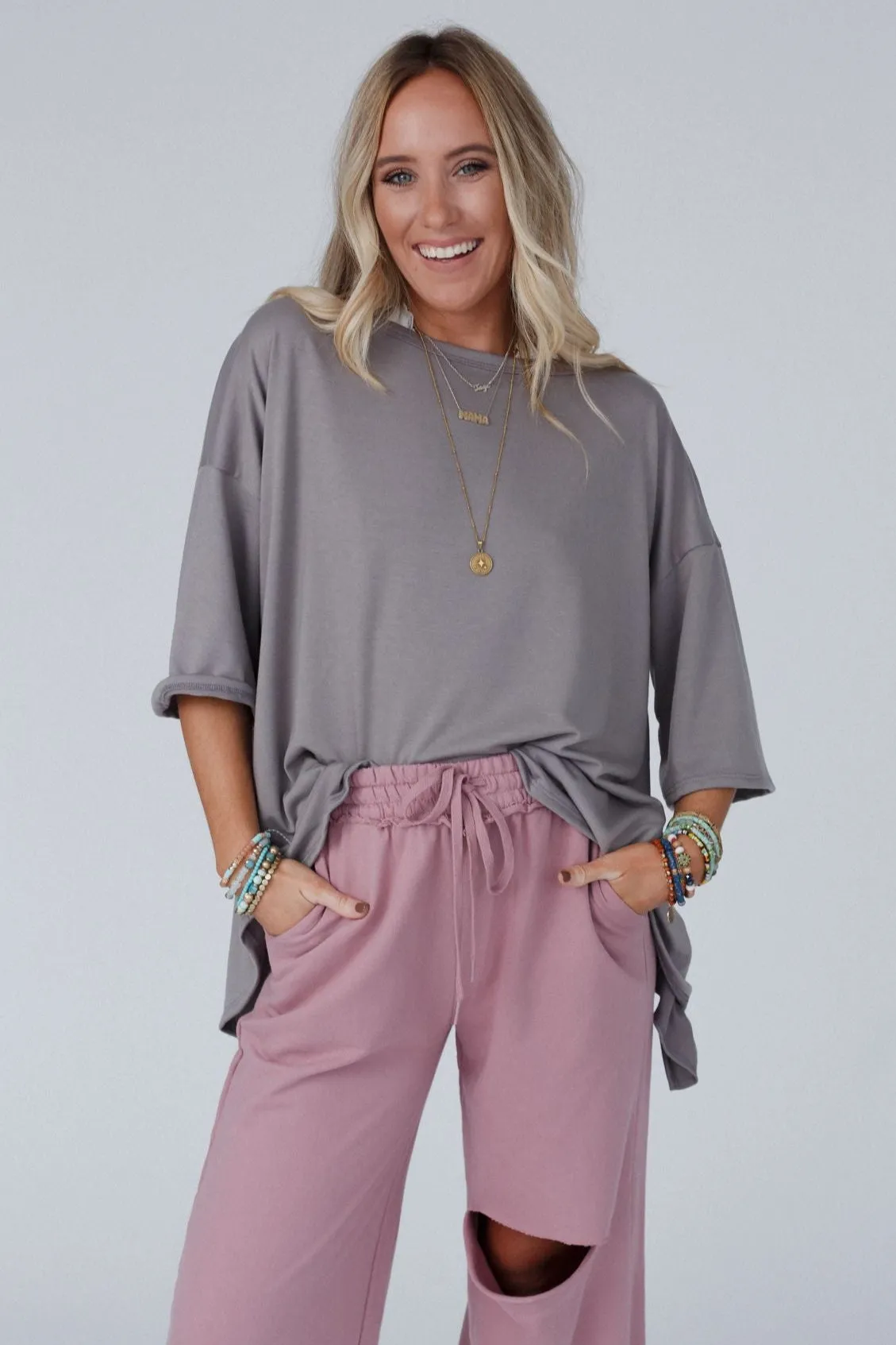 The Nest Must Have High Low Tee - Coco