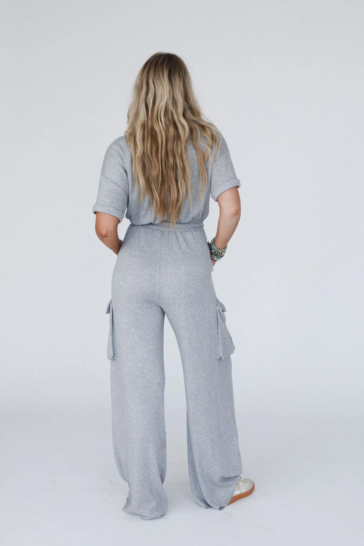 The Nest Sunset Forager Jumpsuit - Heather Gray