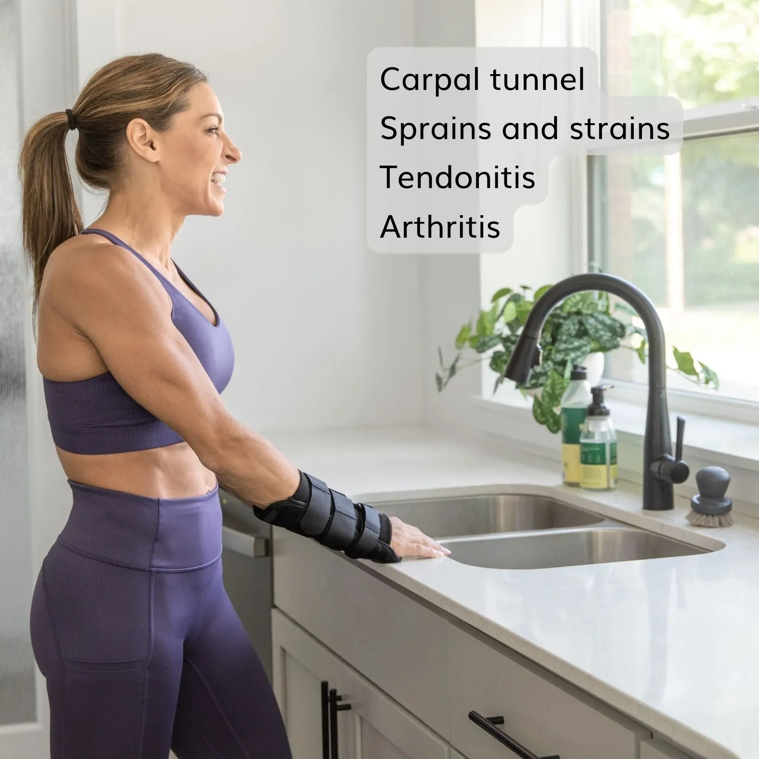 Volar Wrist Splint | Right or Left Hand Support Brace for Fracture Pain and Carpal Tunnel Relief