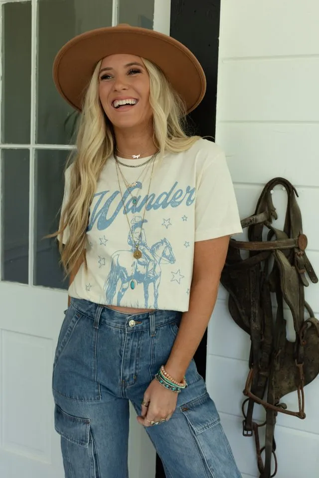 Western Wanderlust Graphic Tee - Ivory