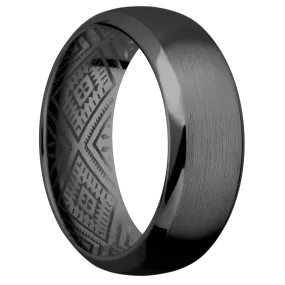 Zirconium with Satin , Polish Finish