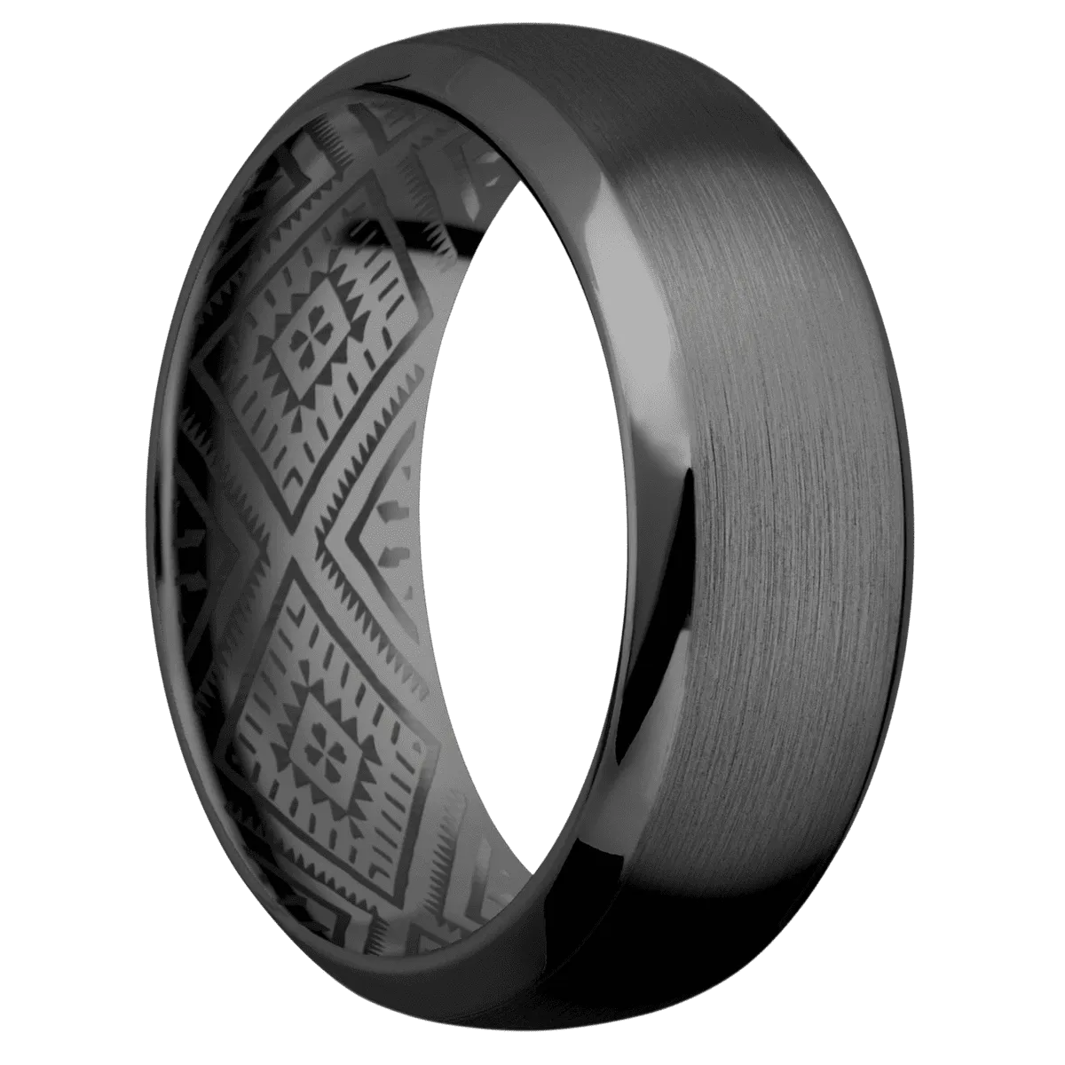 Zirconium with Satin , Polish Finish